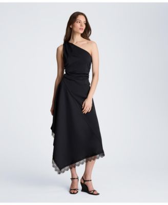 macys black one shoulder dress Women's One Shoulder Little Black Dresses