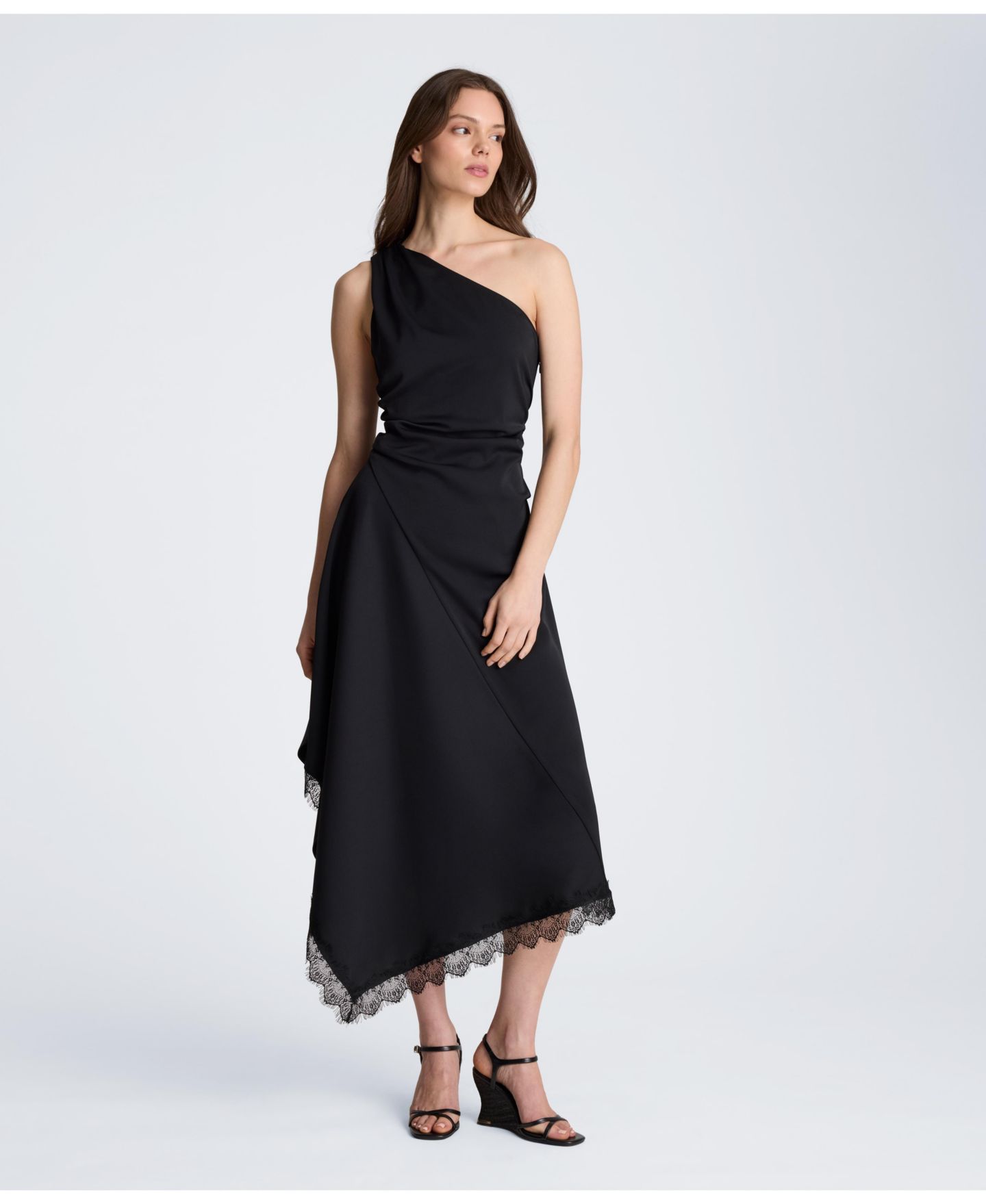 Женское платье Kenneth Cole One-Shoulder Asymmetrical, цвет: Чёрный — фото 2