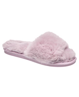 Women's Faux Fur Slippers Blush