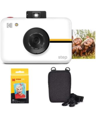 Step Digital Instant Camera Go Bundle with Zink Photo Paper and Camera Case
