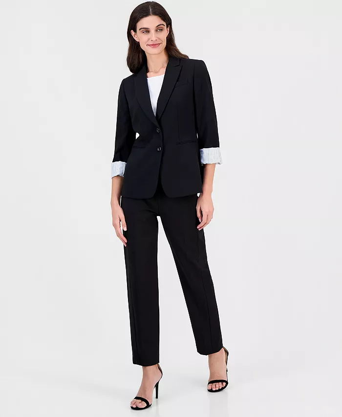 Notched Two-Button Blazer - thumbnail 9