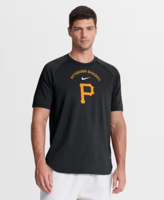 Men's Black Pittsburgh Pirates Authentic Collection Batting Practice Pre-Game Raglan Dri-FIT T-Shirt