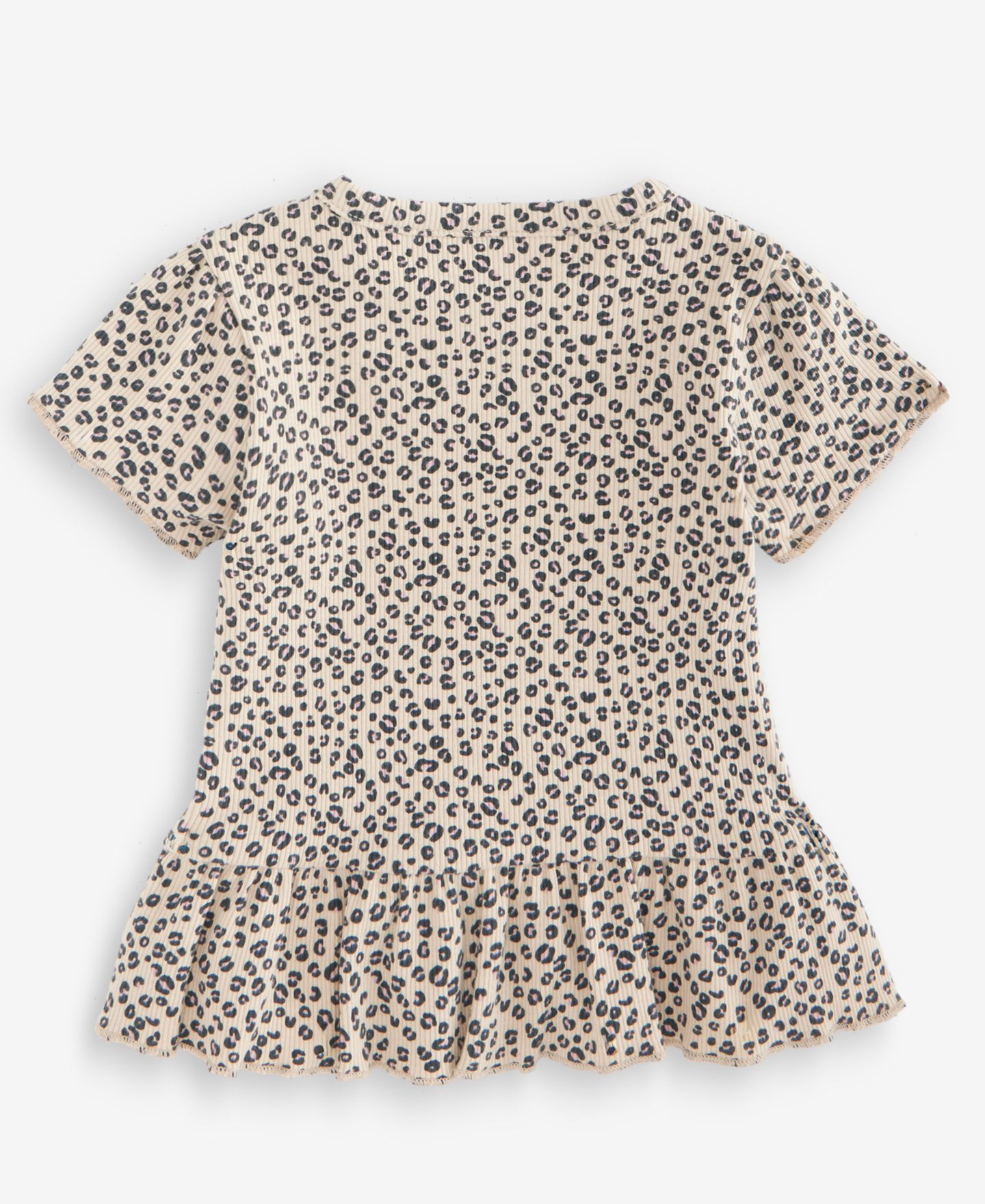 Топ First Impressions Mix & Match Short-Sleeve Leopard-Print Peplum Top для девочек-малышей — фото 2