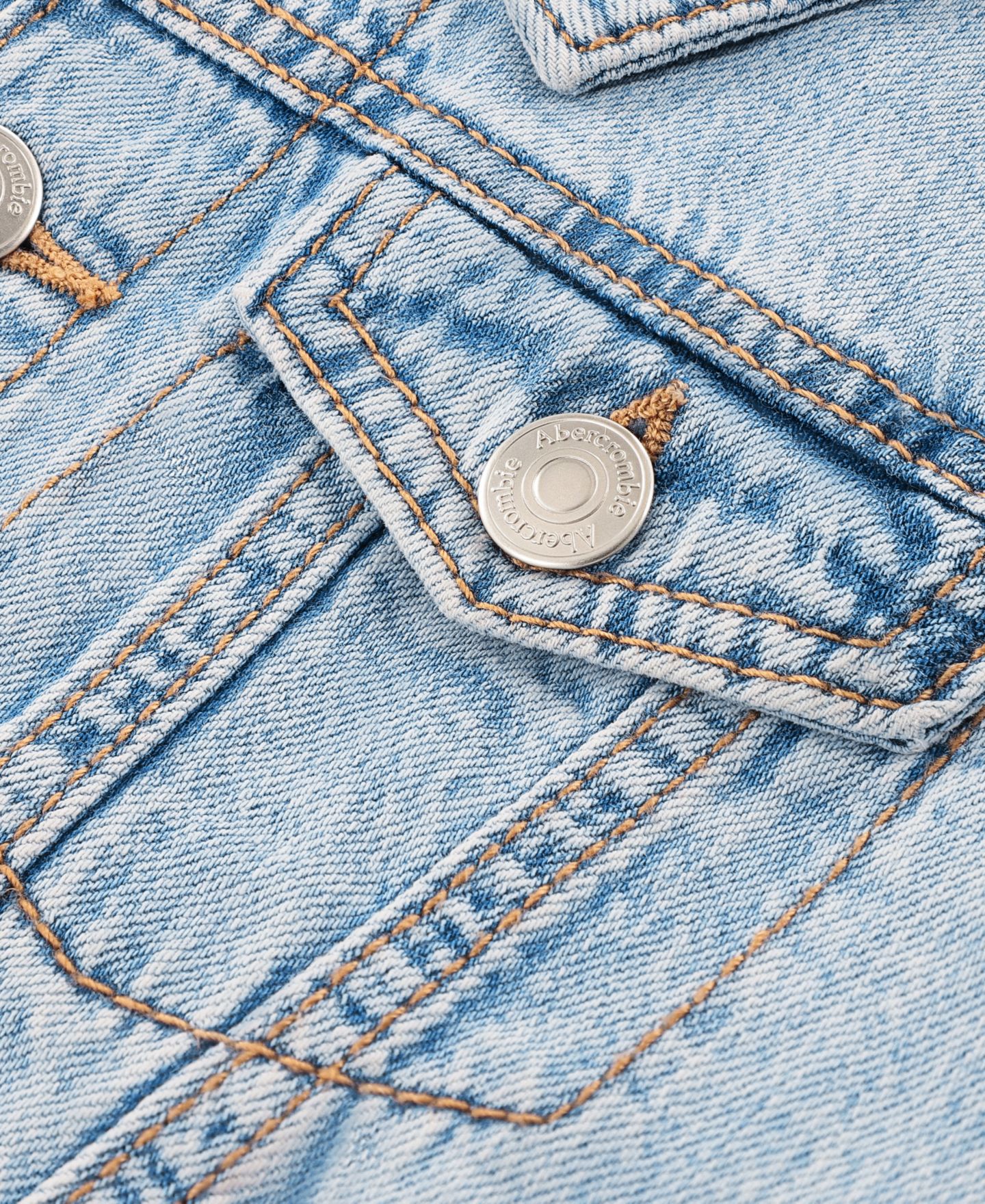 Куртка abercrombie kids Hooded Denim Jacket для мальчиков-малышей, цвет: Синий — фото 3