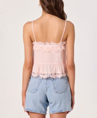 Andmary Frill lacy tops pink andmary frill lacy tops pink 新品