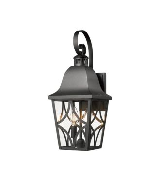 Outdoor Wall Light Fixtures, Waterproof Exterior Wall Sconce Porch Lights, Matte Wall Lantern with Clear Glass, Outside Wall Mount Lighting