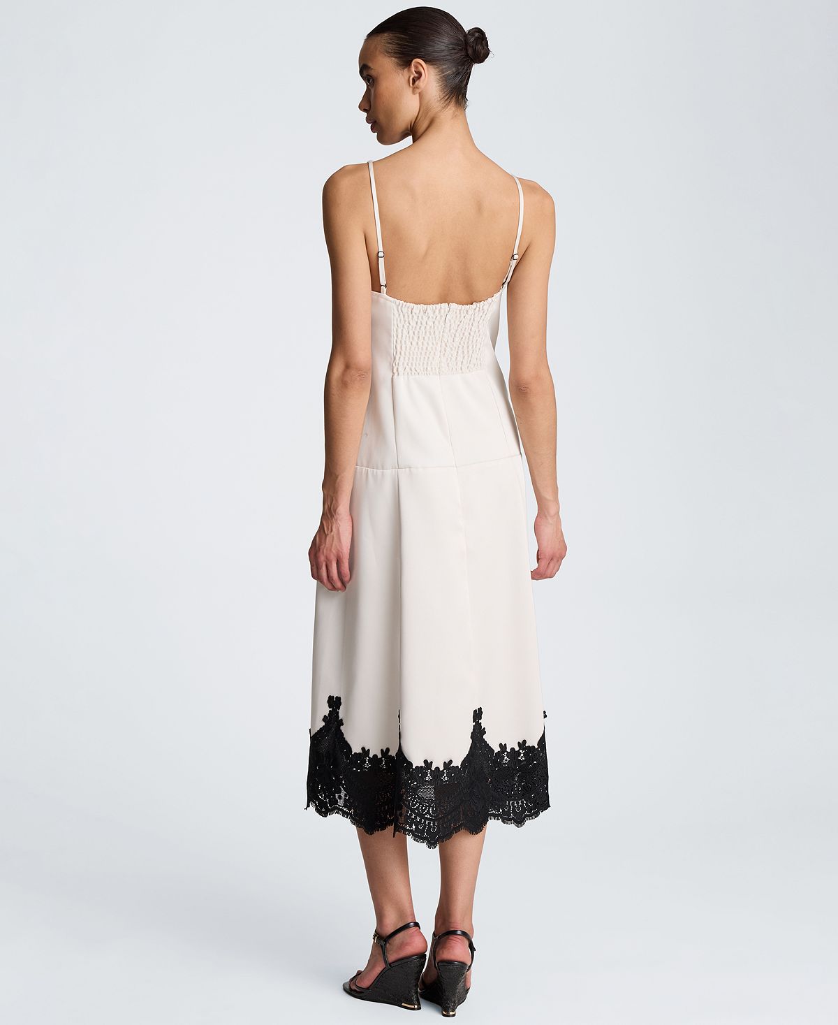 Kenneth Cole Women's Sleeveless V-Neck Midi Dress view 4 — MAYCSS fashion products