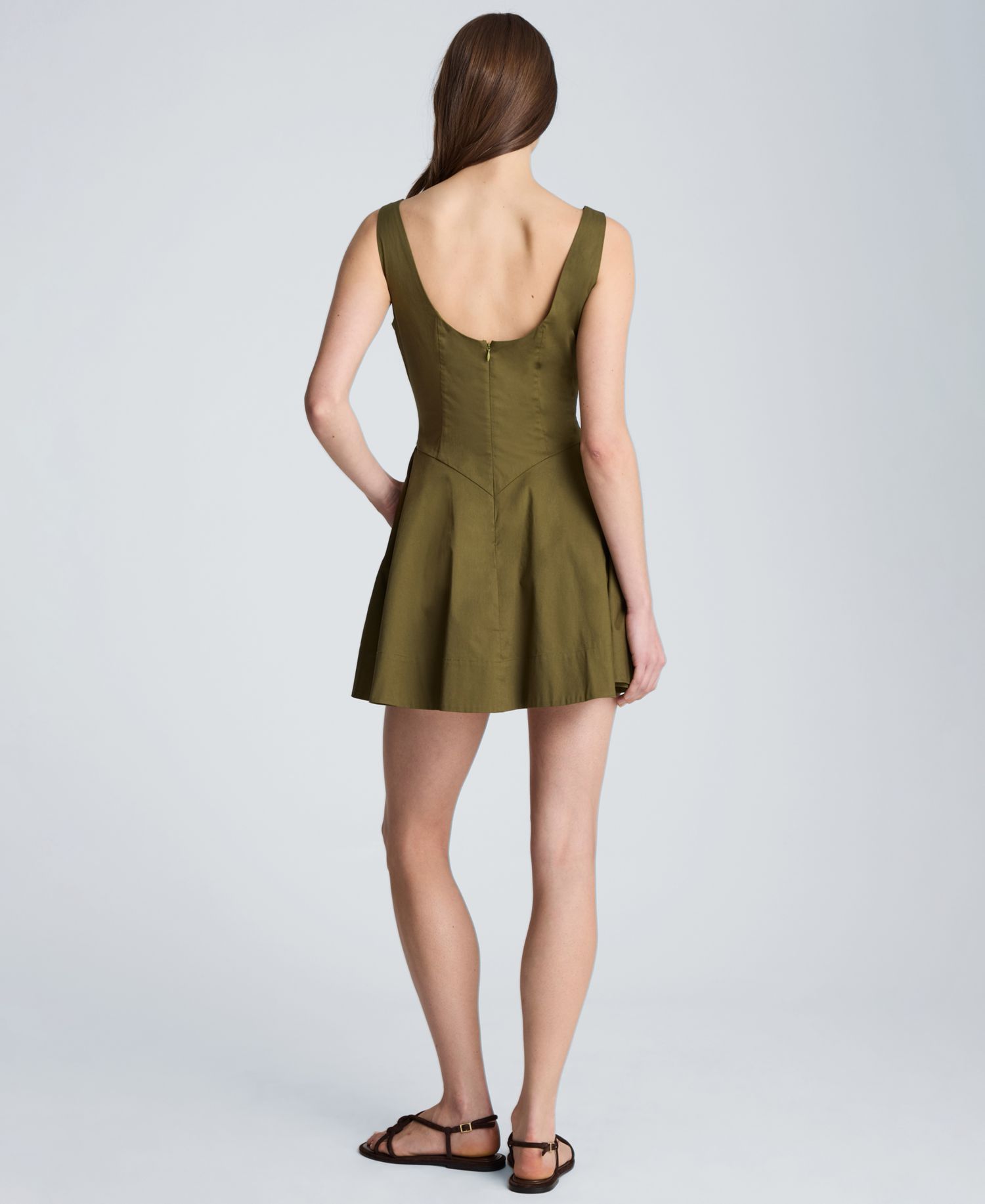 Women's Sleeveless Boatneck Mini Dress