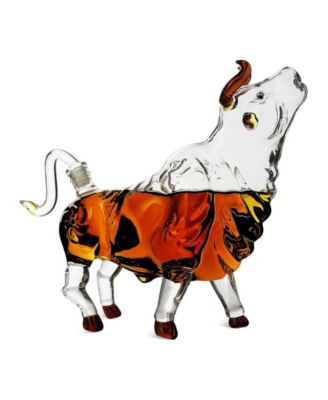 Charging Bull Head Up 34 oz. Whiskey Decanter