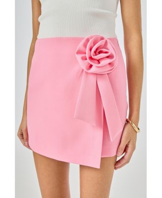 Women's Corsage Mini Skirt