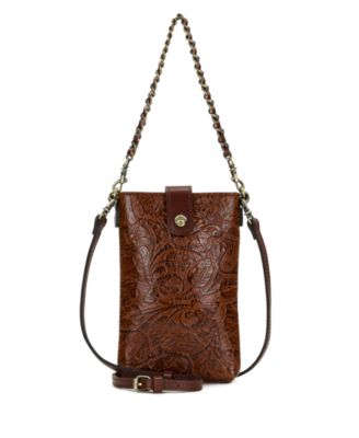 Leontine Mini Tooled Leather Crossbody Bag
