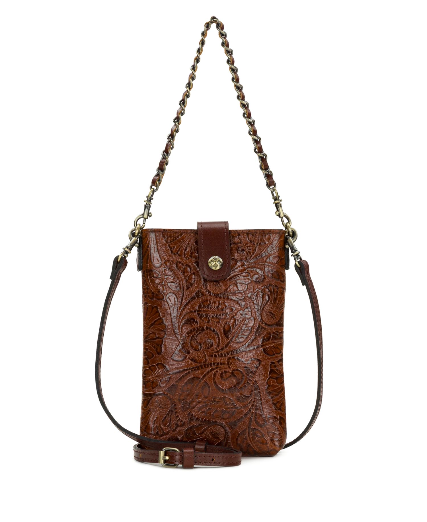 Leontine Mini Tooled Leather Crossbody Bag