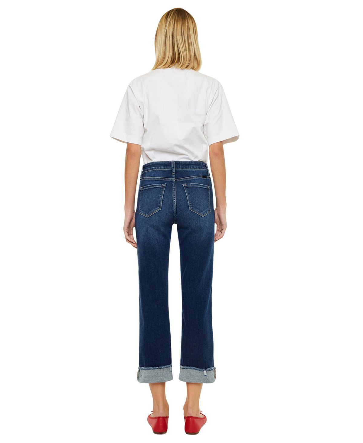 KanCan Women's High Rise Cropped Straight-Leg Jeans view 7 — MAYCSS fashion products