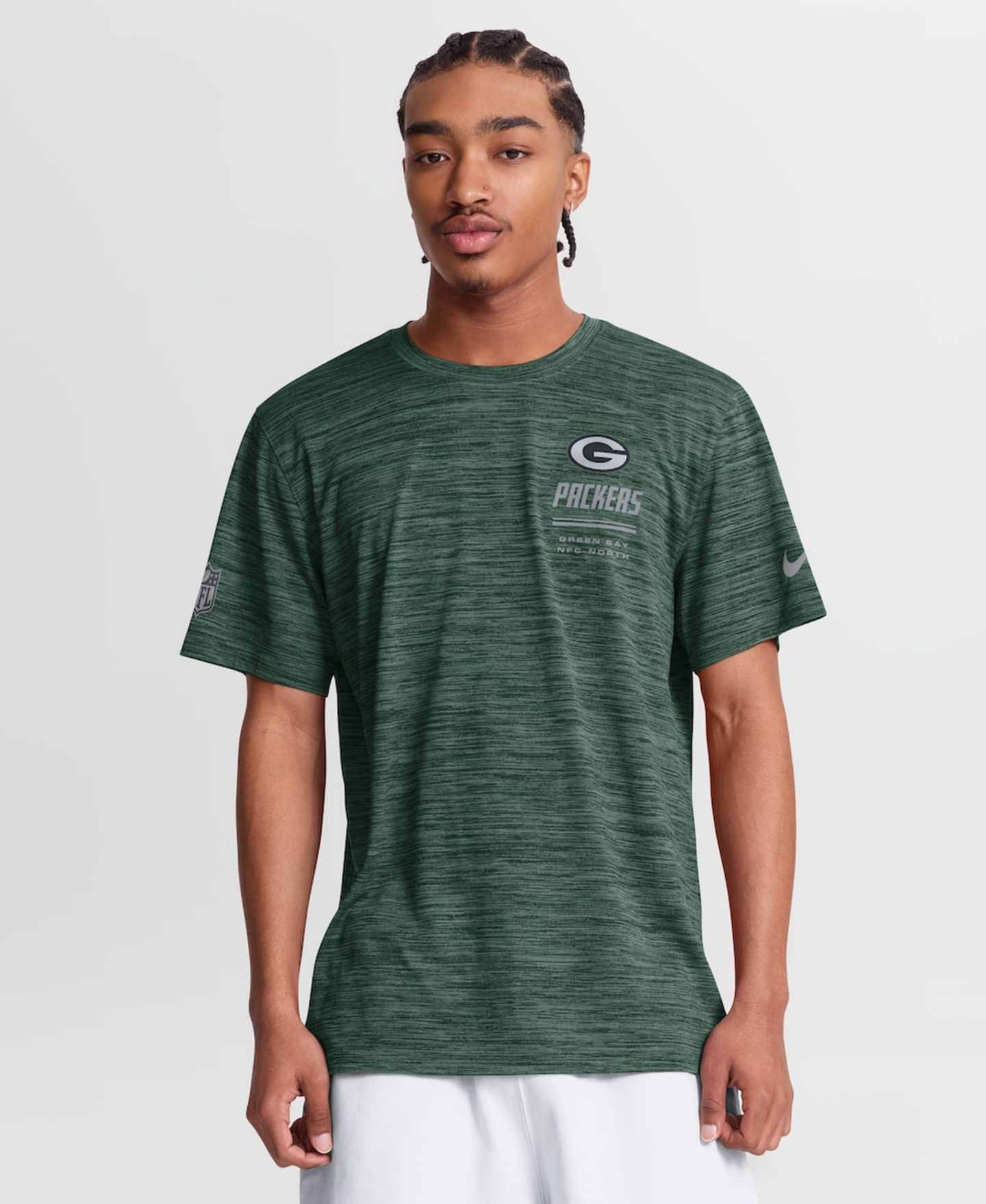 Мужская футболка Nike Green Bay Packers Sideline Double Covered Dri-FIT Velocity — фото 3