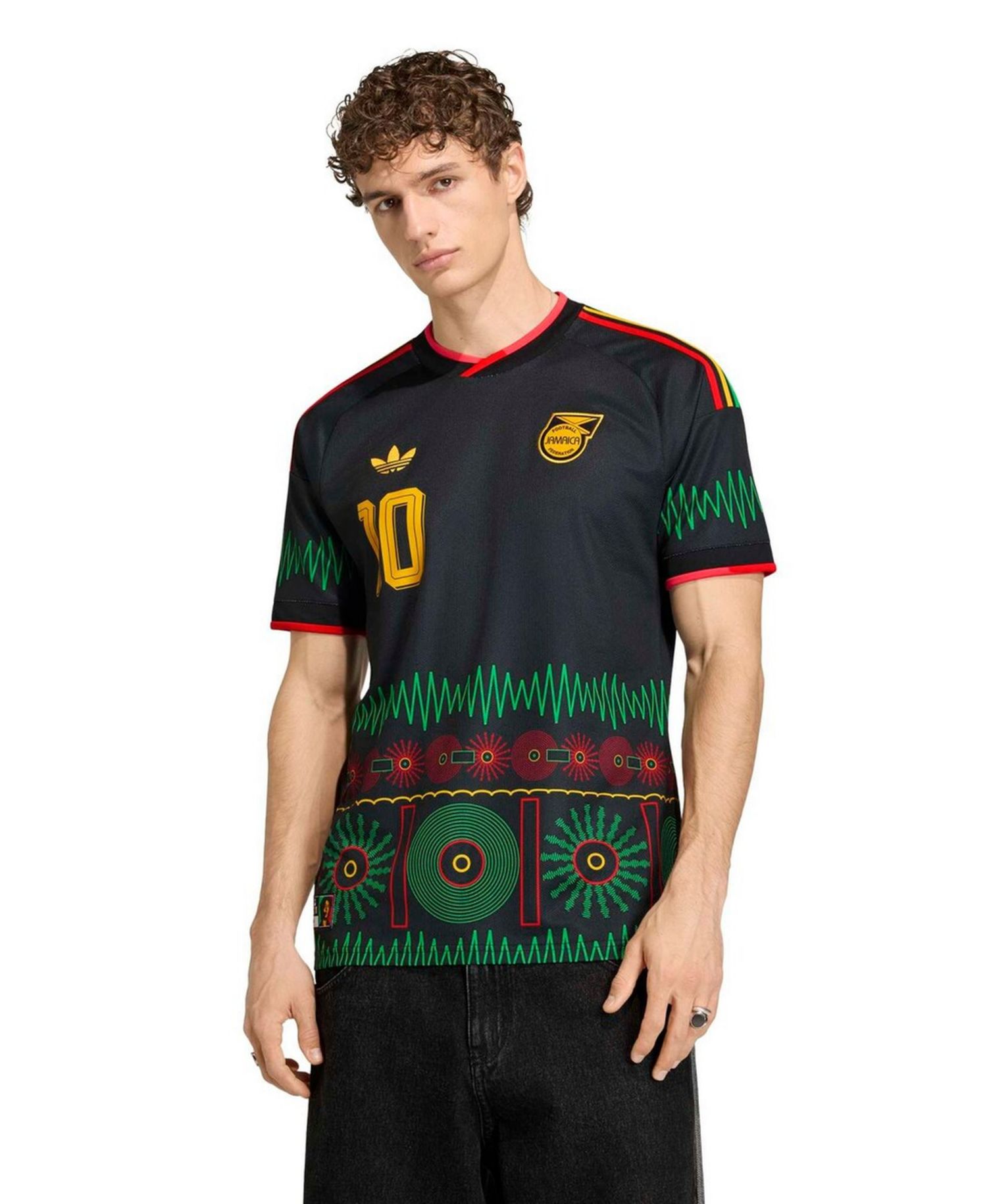 Men's Black Jamaica National Team Bob Marley Away 10 Replica Jersey