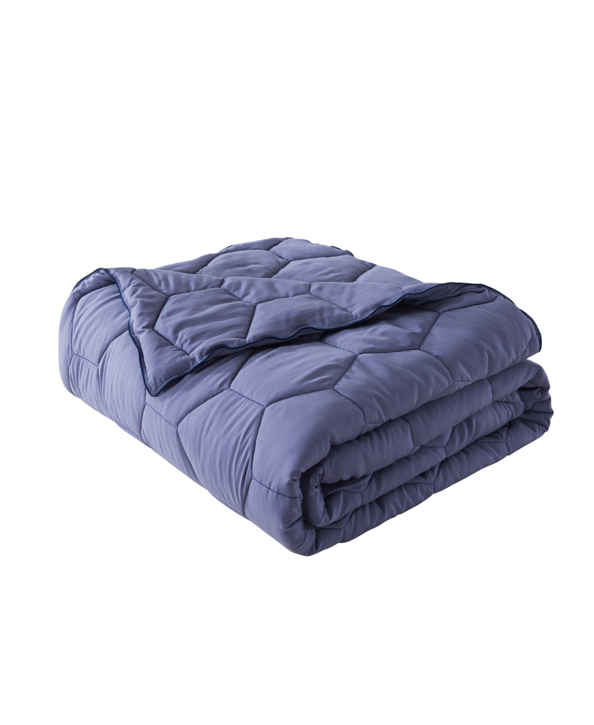 St. James Home Honeycomb Down Alternative Contrast Trim Blanket