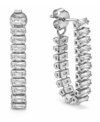 Crystal Drop Front/Back Post Earrings