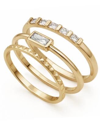 Cubic Zirconia Stack Ring