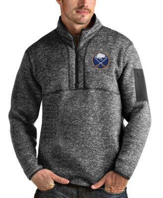 Men's Heather Gray Buffalo Sabres Fortune Half-Zip Pullover Jacket