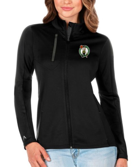 Женские куртки Antigua Women's Black Boston Celtics Generation Full-Zip Jacket