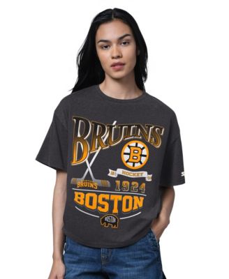 Women's Heather Black Boston Bruins Oversized Hall of Fame T-Shirt