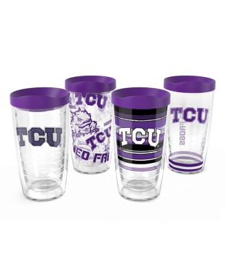 TCU Horned Frogs 4-Pack 16oz. Classic Tumbler Set
