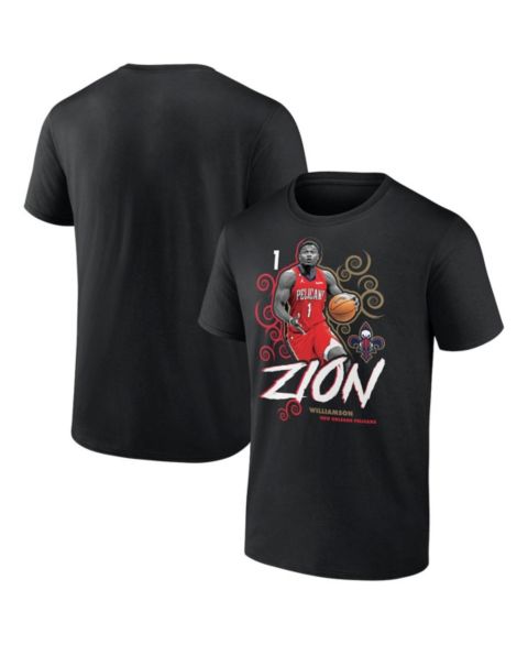 Мужская футболка Fanatics Mto Label Zion Williamson Black New Orleans Pelicans Competitor