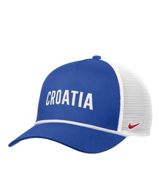 Men's Royal Croatia National Team Rise Rope Trucker A-Frame Adjustable Hat