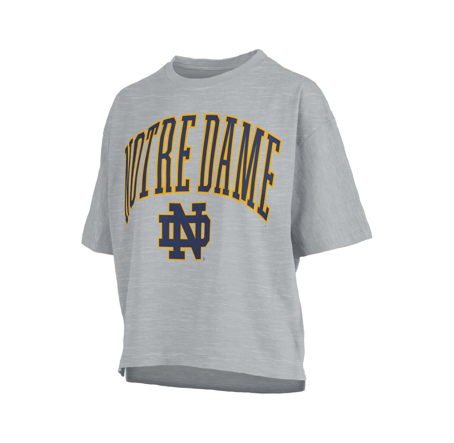 Women's Gray Notre Dame Fighting Irish Nelson T-Shirt