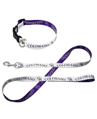 Colorado Rockies Pet Leash and Collar Set