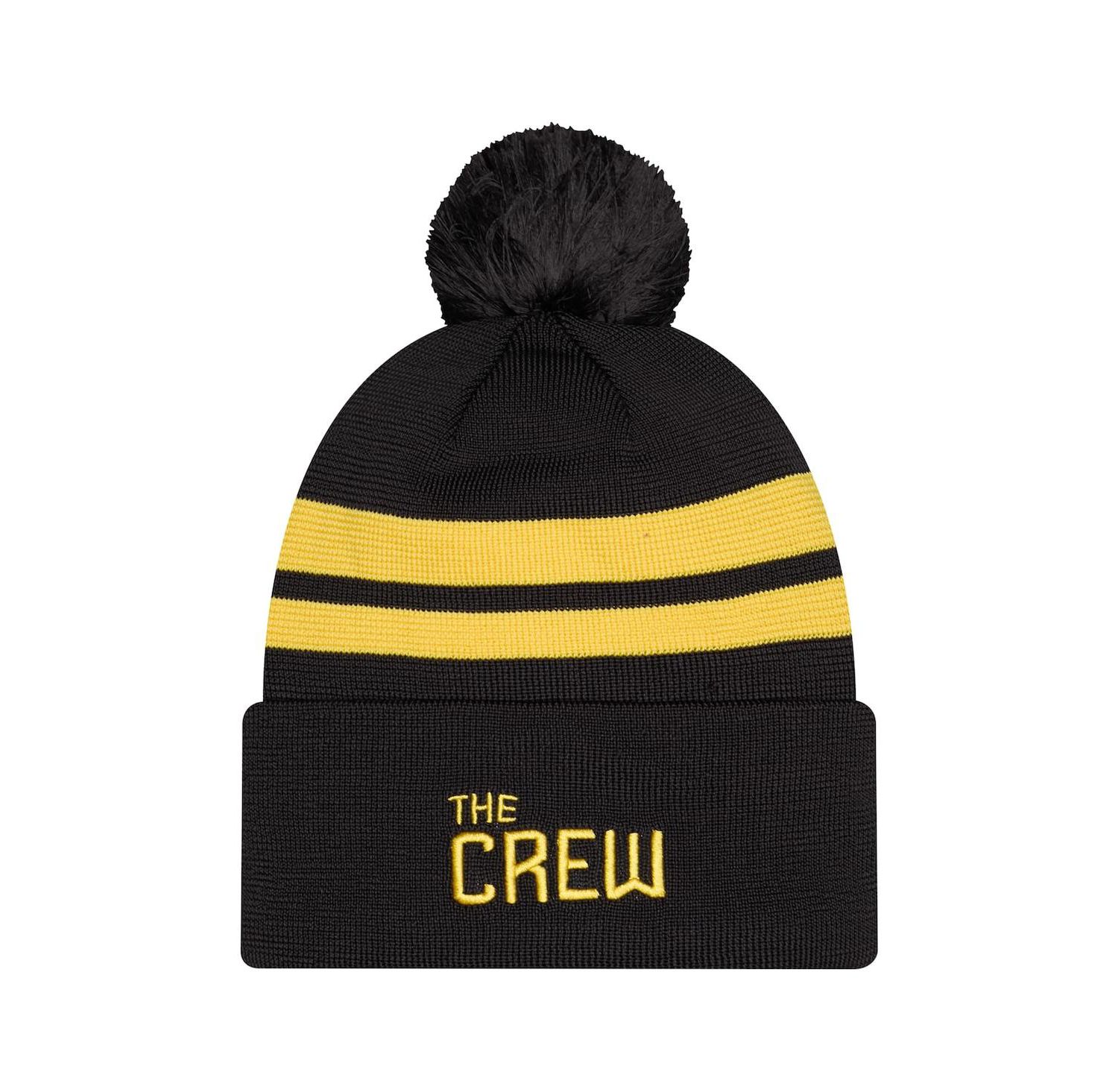 Men's Black Columbus Crew 2026 Jersey Hook Cuffed Knit Hat with Pom