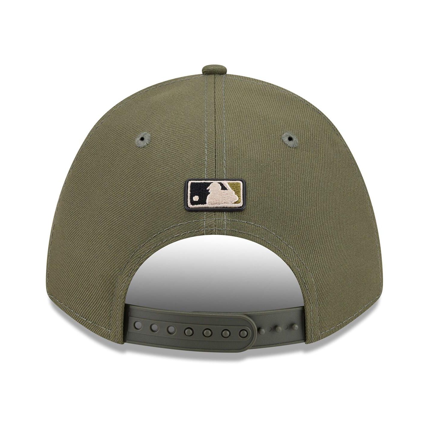 Детская кепка New Era Olive Minnesota Twins 2026 Armed Forces Day 9FORTY M-Crown Adjustable Hat — фото 4