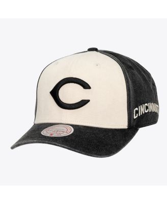 Men's and Women's Cream/Black Cincinnati Reds Snow Block Pro Crown Snapback Hat