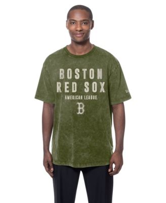 Men's Olive Boston Red Sox 2026 Armed Forces Day T-Shirt