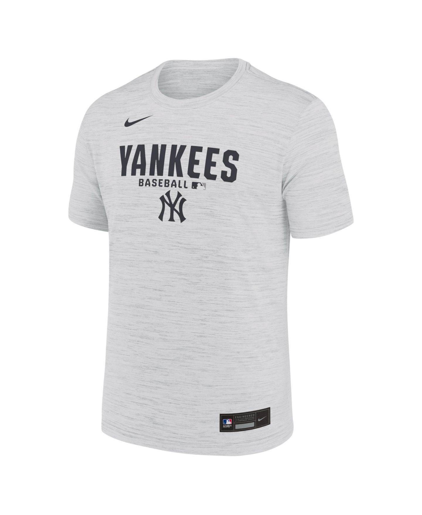 Мужская футболка Nike White New York Yankees Authentic Collection Velocity Dri-FIT — фото 2