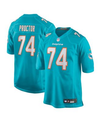 Men's Kayden Proctor Aqua Miami Dolphins 2026 NFL Draft First Round Pick No. 12 Team Game Jersey
