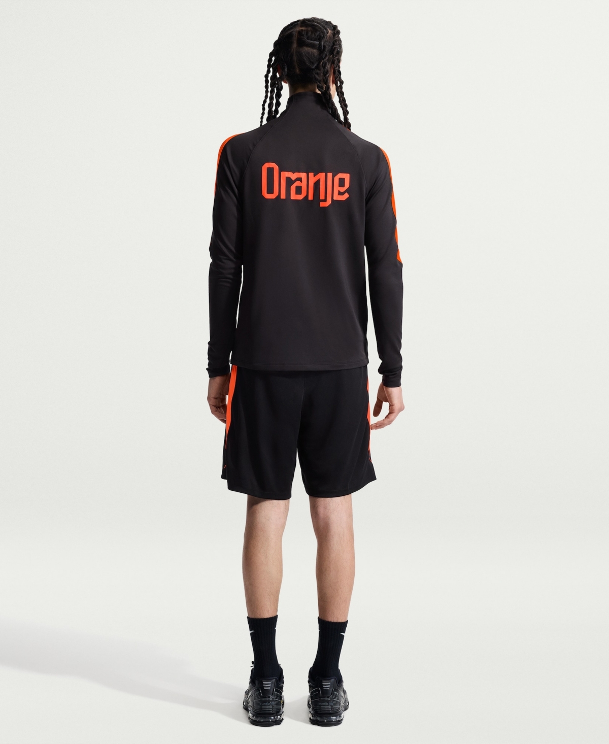 Nike Men's Black Netherlands National Team 2026 Strike Dri-fit Quarter-Zip Drill Sweatshirt