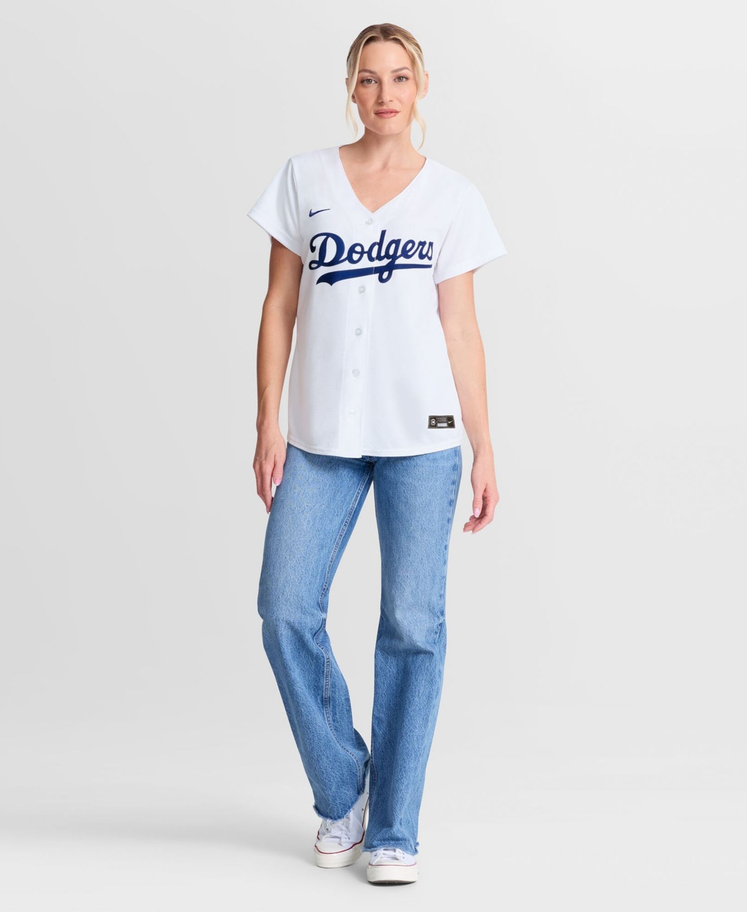 Women's Mookie Betts White Los Angeles Dodgers Home Replica Jersey