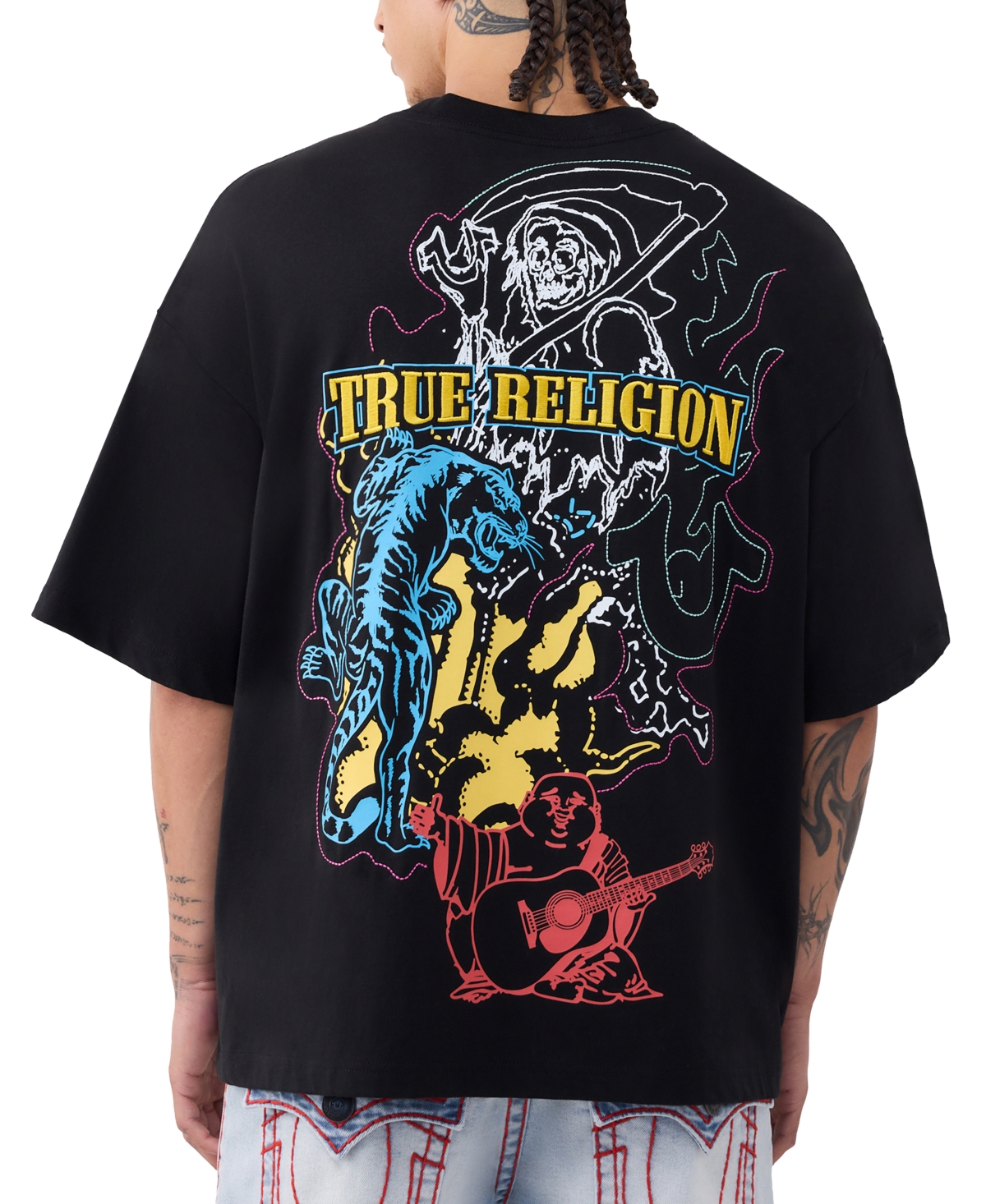 True Religion Men's Tiger Logo Short-Sleeve T-Shirt