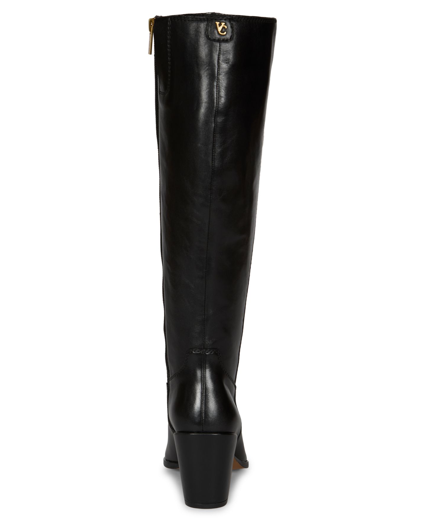 Женские ботинки Vince Camuto Pamlia Regular & Wide-Calf Knee-High Western, цвет: Чёрный — фото 3
