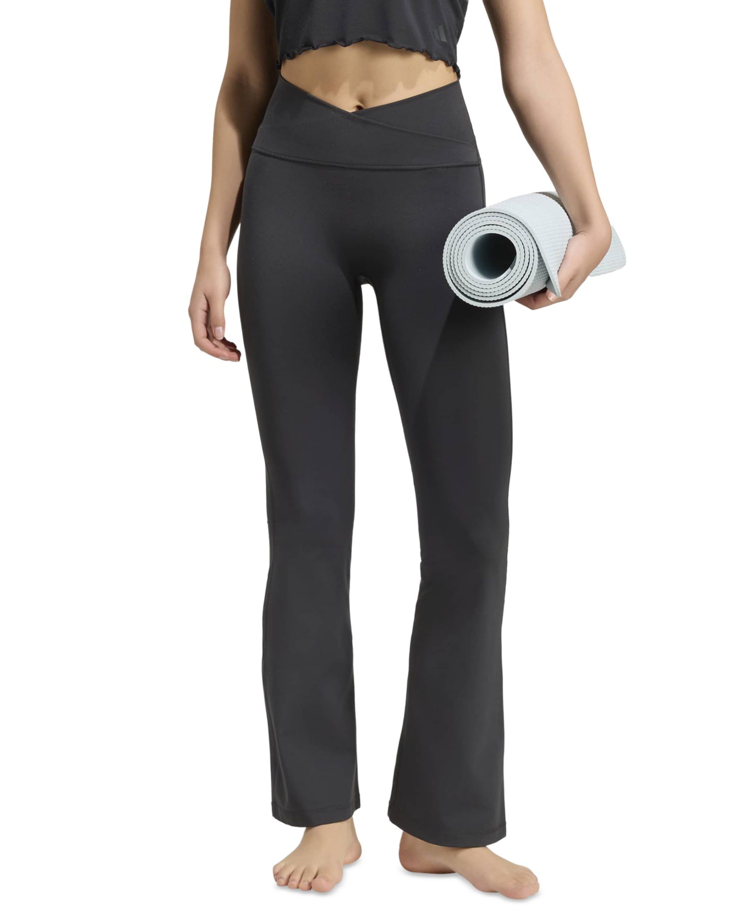 Women's 3-Stripes Studio All Me Flare X-Over Training Tights