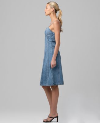 blanknyc denim dress Blank Nyc Women's Sleeveless Denim Midi Dress - Blue