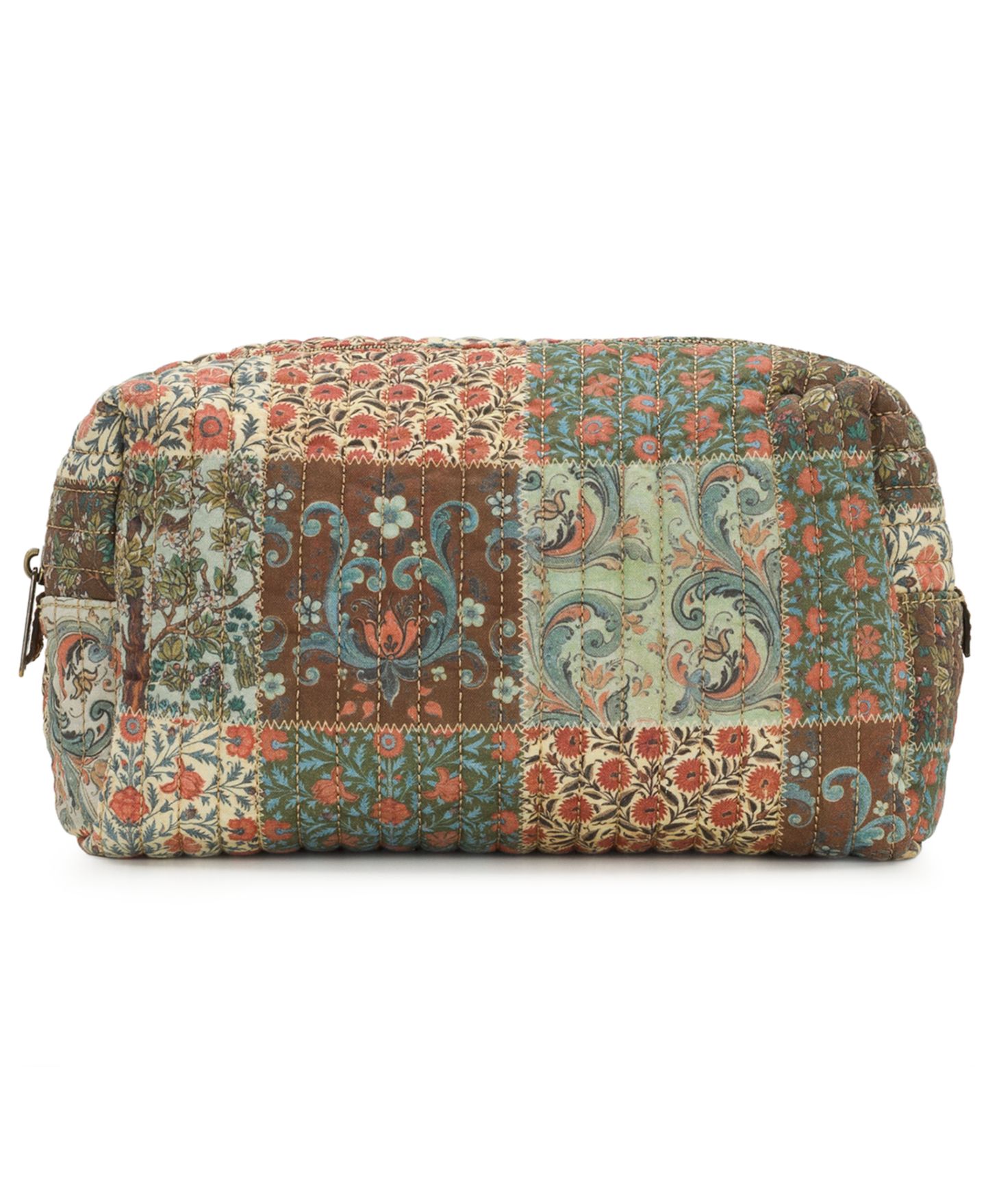Женская сумка Patricia Nash Rune Quilted Cotton Cosmetic Case, цвет: Cotton Nordic Patchwork — фото 1