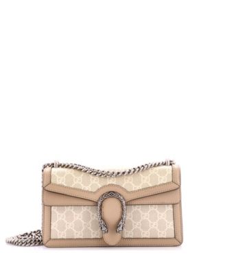 Small Dionysus Bag GG Coated Canvas with Leather