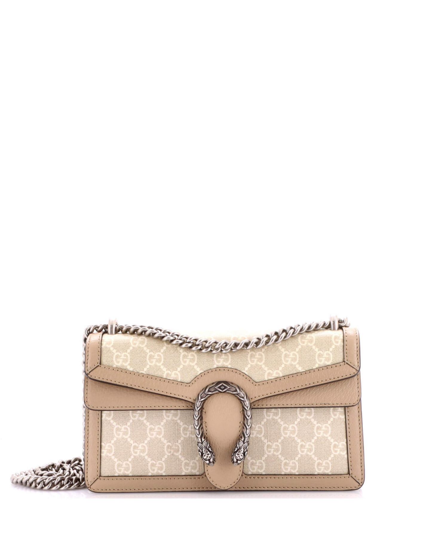 Small Dionysus Bag GG Coated Canvas with Leather