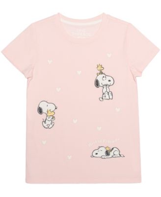 Girls' 7-16 Snoopy Poses Graphic Print T-Shirt