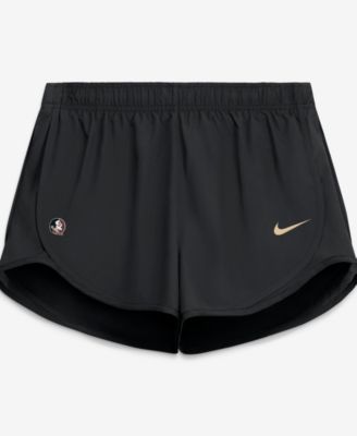 Women's Black Florida State Seminoles Tempo Mid-Rise Dri-FIT Shorts