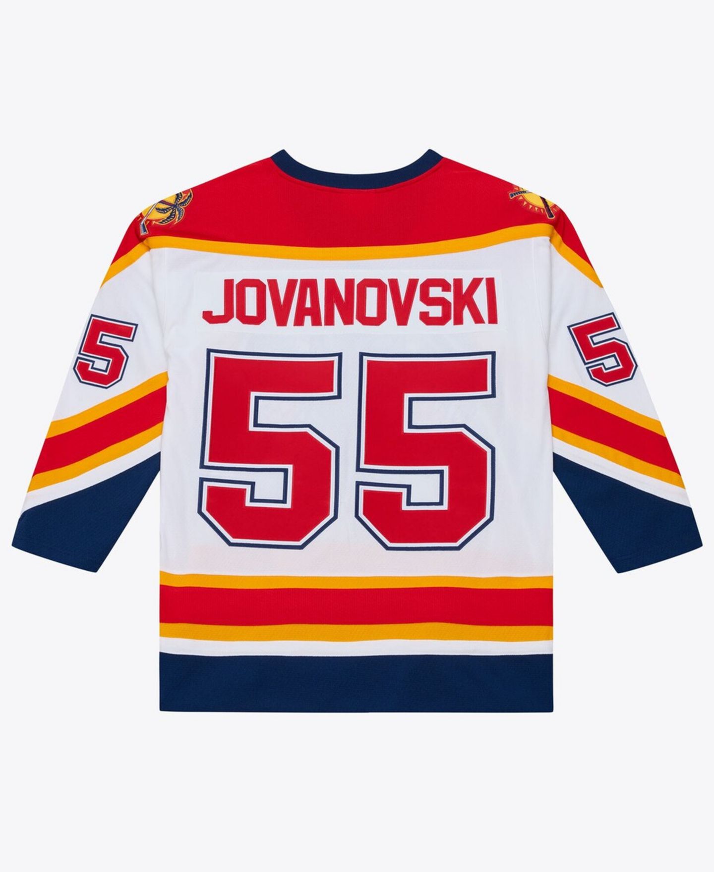 Мужской топ Mitchell & Ness Ed Jovanovski White Florida Panthers 1996 Power Play Jersey — фото 2