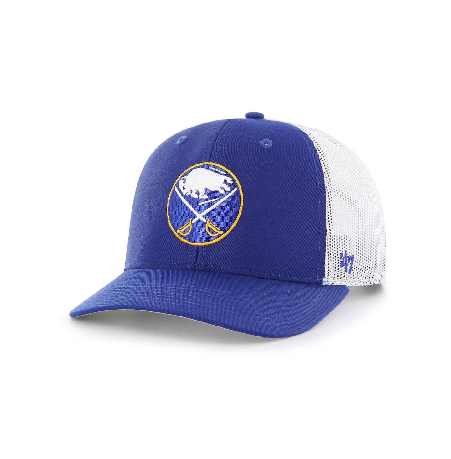 Мужская кепка '47 Brand Royal/White Buffalo Sabres Logo Trucker Adjustable Hat — фото 1