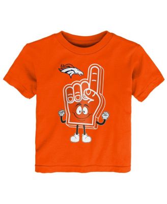 Baby Boys and Girls Orange Denver Broncos Handy Man T-Shirt